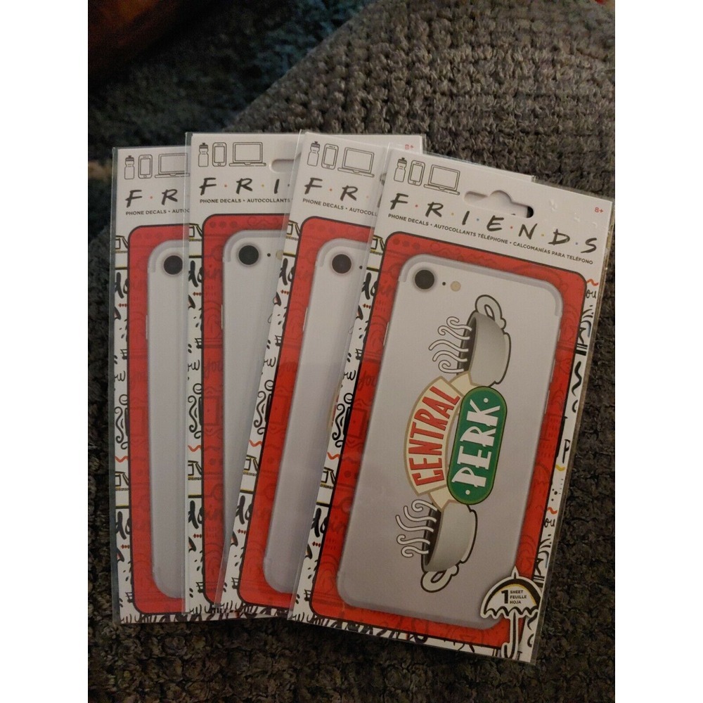 New FRIENDS TV SERIES Central Perk Phone/Gadget Decal-Lot of 4